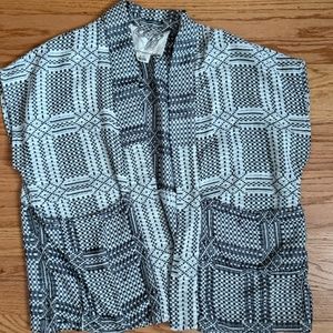 Ace & Jig sleeveless cardigan in Highland textile